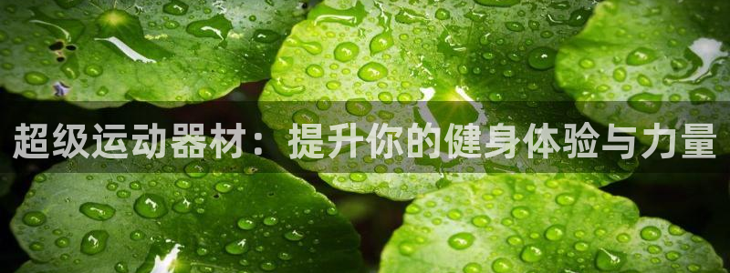 yy易游体育官方正版app集团官网首页网址：超级运动器材：提